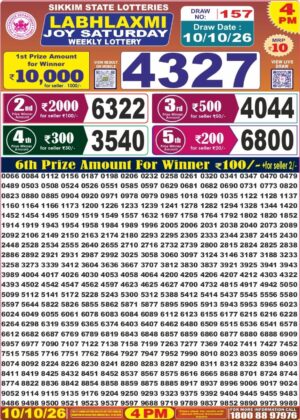 Labh Laxmi Lottery Result 4PM